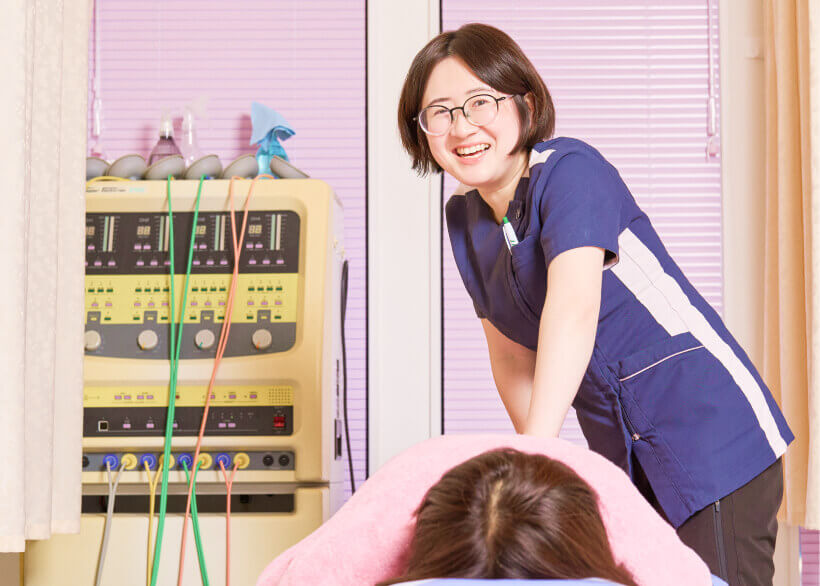 鍼灸施術の様子